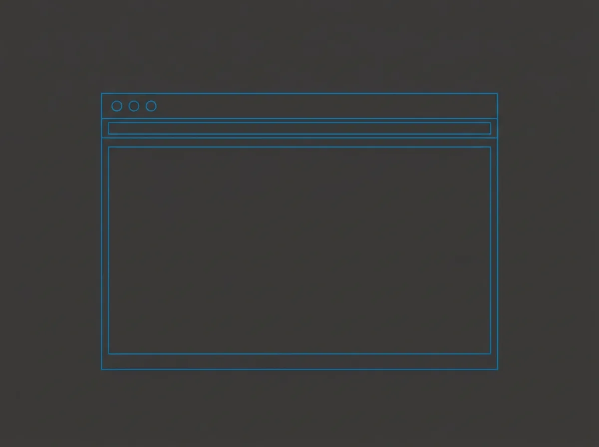 Neutral placeholder frame for the Integrity Home Pro landing page screenshot - a simple browser-window placeholder, not an invented screenshot. Real screenshot pending delivery from the client.