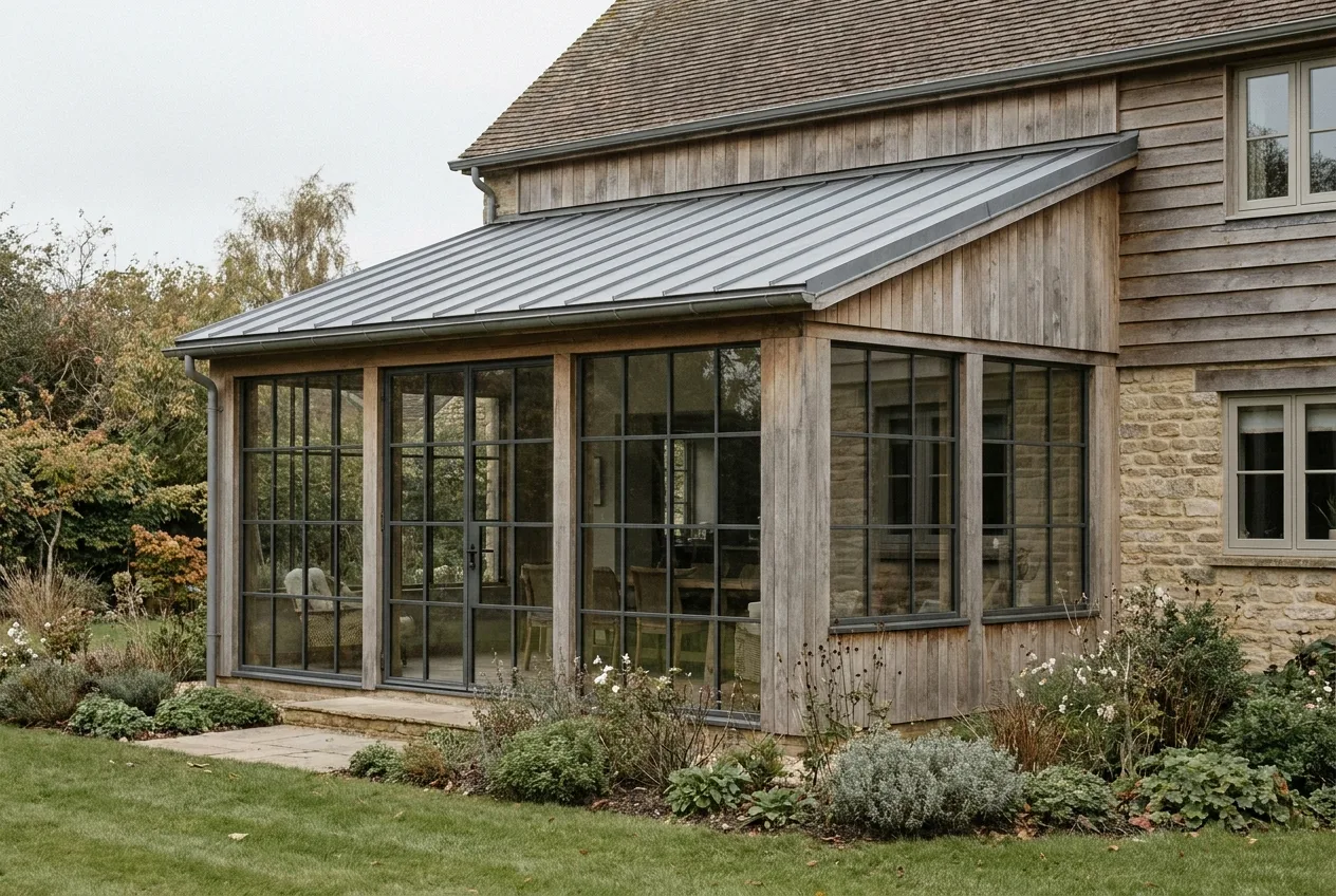A finished four-season sunroom addition, brand neutral project thumbnail